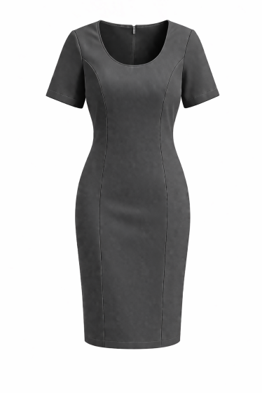 Charcoal grey bodycon dress display